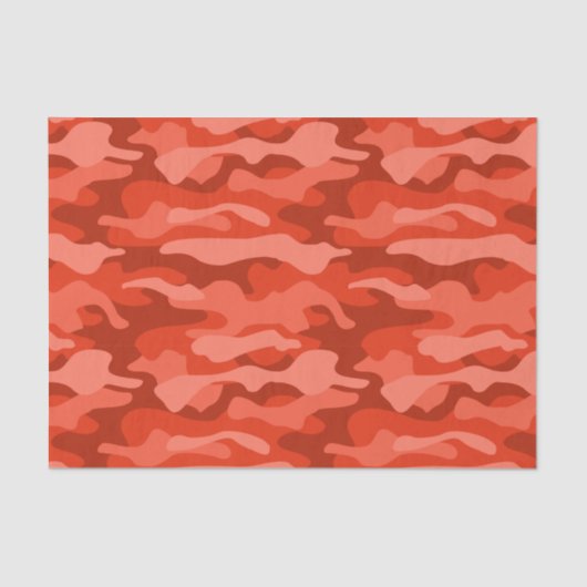 Orange Soda Monocolor Camouflage Seidenpapier (Vorderseite)