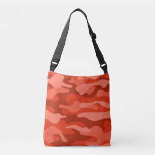 Orange Soda Monocolor Camouflage Tragetaschen Mit Langen Trägern