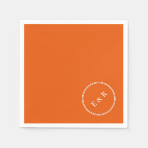 Orange Soda Solid Color Trend Serviette