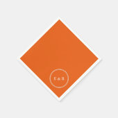 Orange Soda Solid Color Trend Serviette (Ecke)