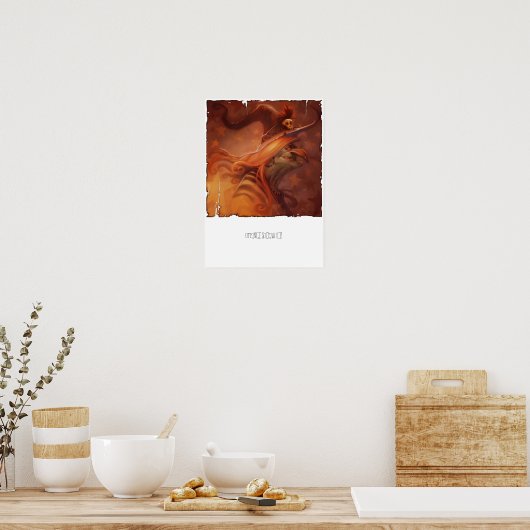 Orange Sodawitch Canvas Print Poster (Küche)