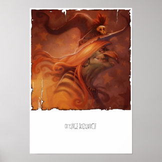 Orange Sodawitch Canvas Print Poster