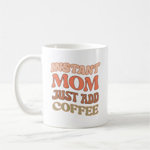 Orange sofortige Mama einfach Kaffee-Angebot hinzu Kaffeetasse