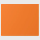 Orange Solid Color Geschenkpapier (Flach)