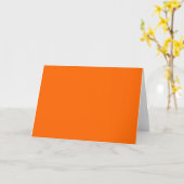 Orange Solid Color Karte (Gelbe Blume)