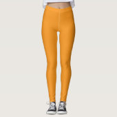 Orange Solid Color Leggings (Vorderseite)