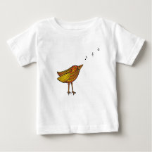 Orange Song Bird & Birdhouse Baby/Kleinkind T - Sh