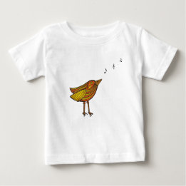 Orange Song Bird & Birdhouse Baby/Kleinkind T - Sh Baby T-shirt
