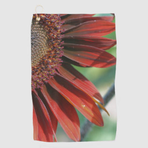 Orange Sonnenblume Golfhandtuch