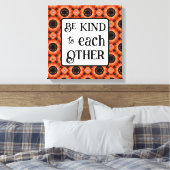 Orange Sonnenblume SEI FREUNDLICH  Leinwanddruck (Insitu (Schlafzimmer))