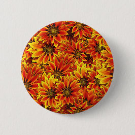 Orange Sonnenblumen Button