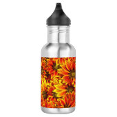Orange Sonnenblumen Edelstahlflasche (Rechts)