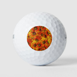 Orange Sonnenblumen Golfball