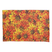 Orange Sonnenblumen Kissenbezug (Vorderseite)