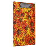 Orange Sonnenblumen Klemmbrett (Rechts)