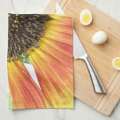 Orange Sonnenblumen Küchentücher (Viertel Falte)