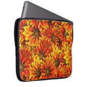 Orange Sonnenblumen Laptopschutzhülle (Vorne Rechts)