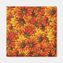 Orange Sonnenblumen Magnet