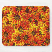 Orange Sonnenblumen Mousepad (Vorne)