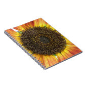 Orange-Sonnenblumen-Notebook Notizblock (Rechte Seite)