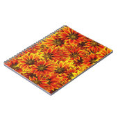 Orange Sonnenblumen Notizblock (Linke Seite)