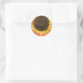 Orange Sonnenblumenkleber Runder Aufkleber (Tasche)