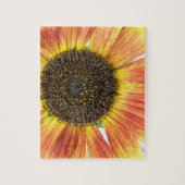 Orange Sonnenblumenpuzzle Puzzle (Vertikal)