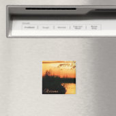 Orange Sonnenuntergang Magnet (In Situ (Geschirrspüler))