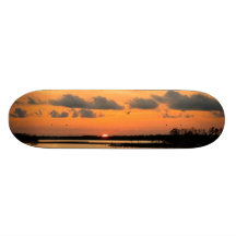 ORANGE SONNENUNTERGANG-SKATEBOARD