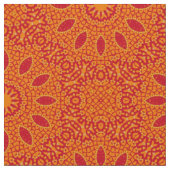 Orange Sophisticated Stylish Geometric Pattern Stoff (Nahaufnahme)