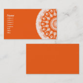 Orange Sorbett-Kaleidoskop Visitenkarte (Vorne/Hinten)