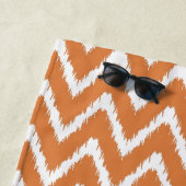Orange Southern Hütte Chevrons Strandtuch (Beispiel)