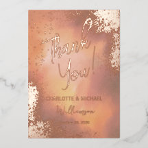 Orange Sparkle Foto Overlay Wedding Vielen Dank