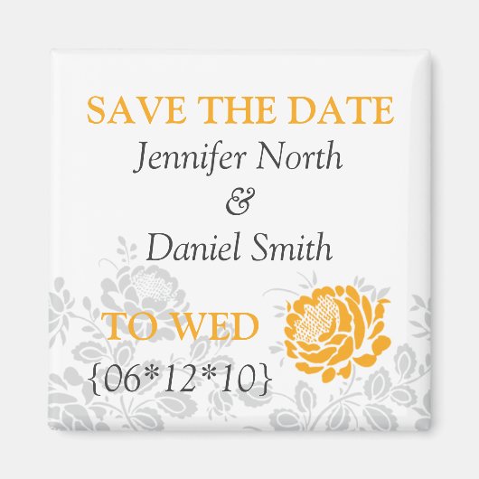 Orange speichert die Daten Magnet (Vorne)