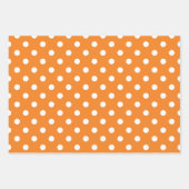 Orange Spender Geschenkpapier Set (Vorderseite)