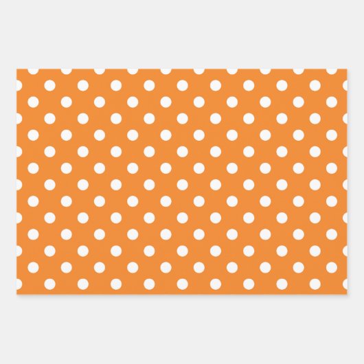 Orange Spender Geschenkpapier Set (Vorderseite)
