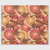Orange Spice Christmas Geschenkpapier (Flach)