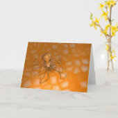 Orange Spider Karte (Gelbe Blume)