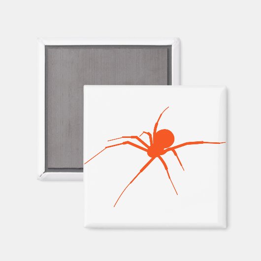 Orange Spider Magnet (Vorderseite/Rückseite)