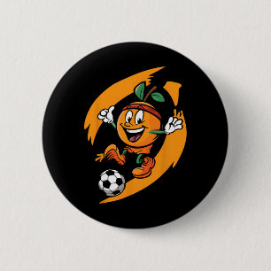 Orange spielt Fußball Button