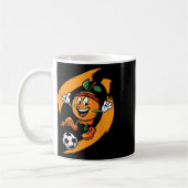 Orange spielt Fußball Kaffeetasse (Links)