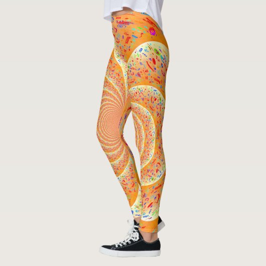 Orange Spiral Leggings (Links)