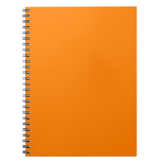 Orange Spiral Notebook Notizblock (Vorderseite)
