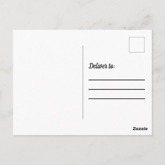 Orange Spitz Dog am Strand Postkarte (Rückseite)