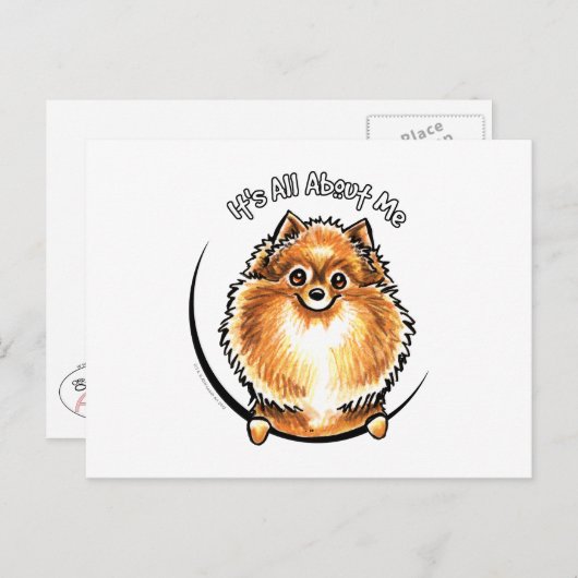 Orange Spitz IAAM Postkarte (Vorne/Hinten)