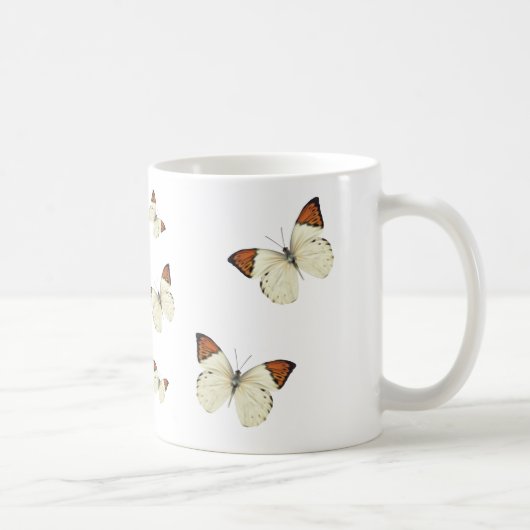 Orange Spitze-Schmetterlings-Kaffee-Tasse Kaffeetasse (Rechts)