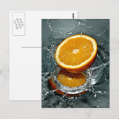 Orange Splash benutzerdefinierte Postkarten (Vorne/Hinten)