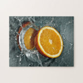 Orange Splash Foto Puzzle (Horizontal)