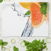 Orange Splash Handtuch (Gefaltet)