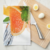 Orange Splash Handtuch (Viertel Falte)